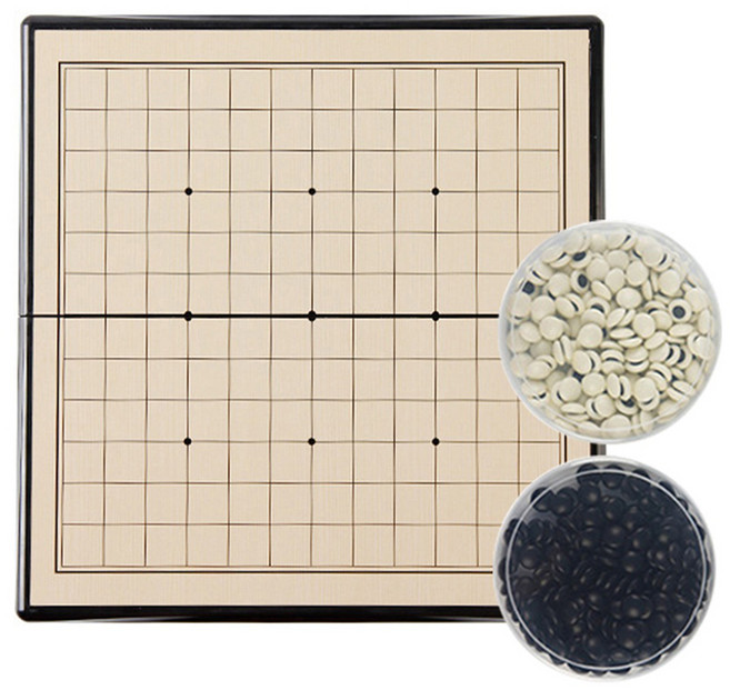 Lalahappy 磁吸便攜式可折疊圍棋盤 多種尺寸桌遊套組 01 A圍棋 22 x 22 cm