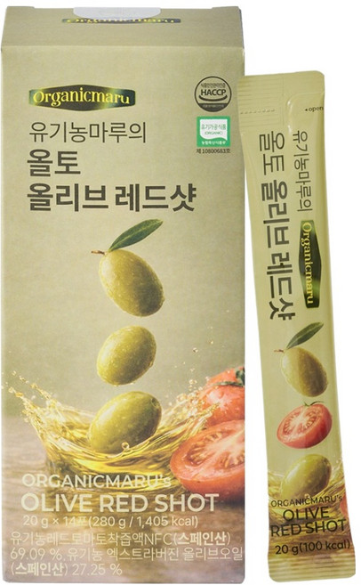 유기농마루 올토 올리브 레드샷 14p, 1개, 280g