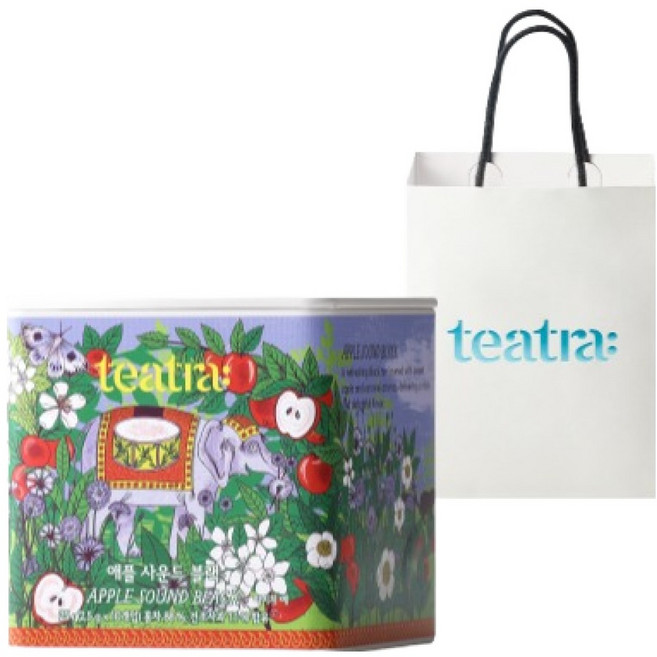티트라 애플 사운드 블랙 티 + 쇼핑백, 2.5g, 1개, 10개입