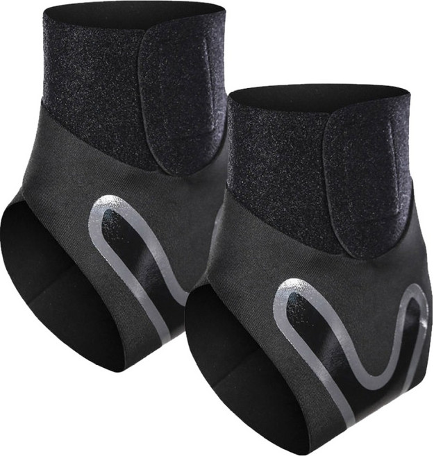 한양MSL 얇은 발목 보호대, 블랙, 2개