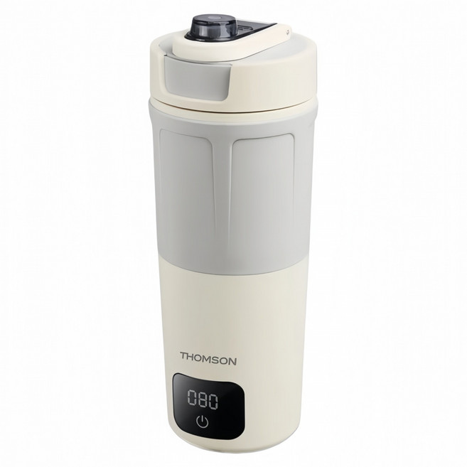 THOMSON 湯姆盛 雙電壓智能即時行熱杯 保溫杯 快煮杯 TM-SAK65C, 芝麻奶昔, 1個, 600ml