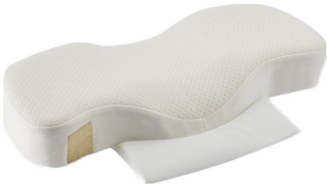 바치고 옆으로자는 낮은 경추베개 싱글세트, 아이보리, 1세트