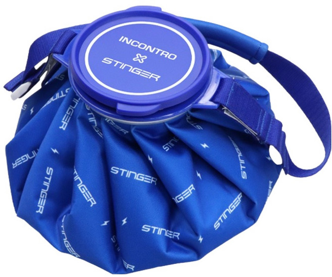 스팅어 빅사이즈 스트랩 냉온겸용 아이스 파우치 FREE(7 x 25 cm) 시그니처 블루, FREE(7x25cm), 1개, 2.1L