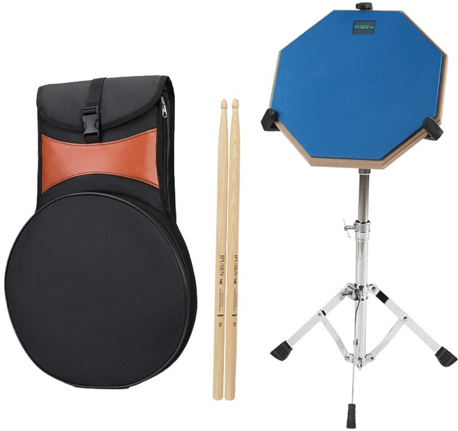 Muziner 訓練練習用鼓練習墊 35cm + 鼓棒 + 收納袋 B款套組