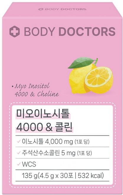 바디닥터스 미오이노시톨 4000 & 콜린 30p, 1개, 135g