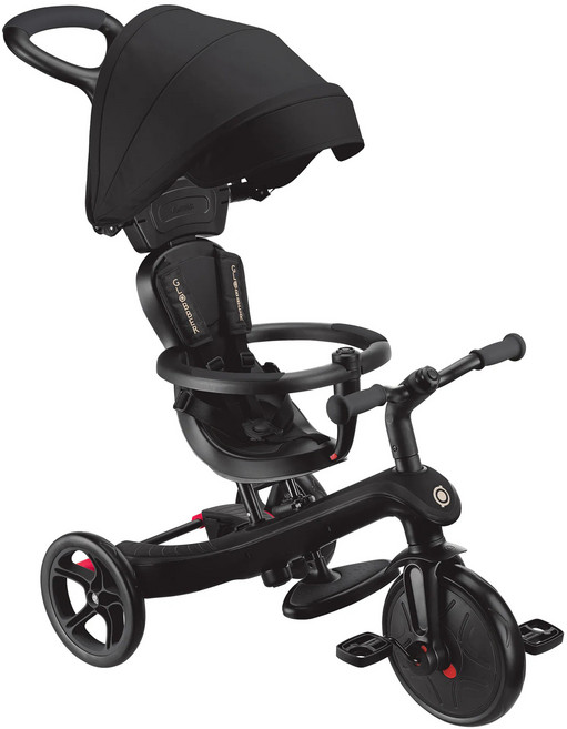 GLOBBER 哥輪步 BUT聯名奶油系列 4合1 Trike 多功能3輪推車, 哈雷黑, 1個
