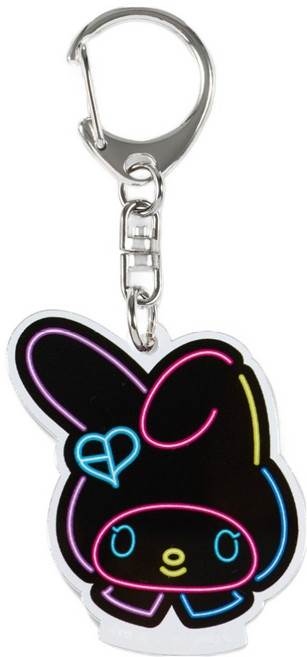 블랙핑크 x 마이멜로디 콜라보레이션 MD 네온 아크릴 키링, Face, 단품