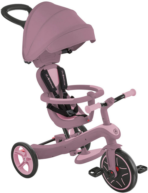 GLOBBER 哥輪步 BUT聯名奶油系列 4合1 Trike 多功能3輪推車, 法式山茶花粉, 1個