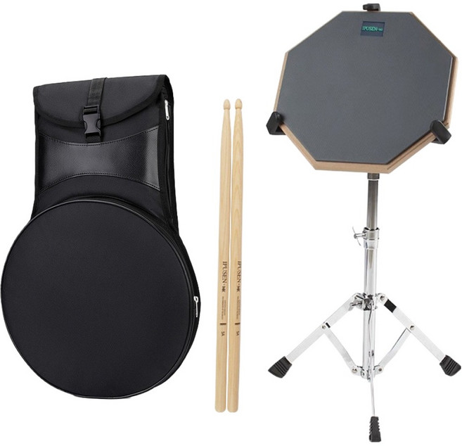 Muziner 訓練練習用鼓墊 35cm + 鼓棒 + 收納袋 A款組合