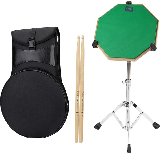 Muziner 訓練練習用鼓練習墊 35cm + 鼓棒 + 收納袋 A款組合