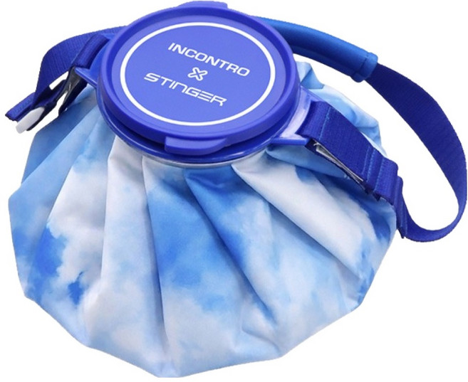 스팅어 빅사이즈 스트랩 냉온겸용 아이스 파우치 FREE(7 x 25 cm) 에어 블루, FREE(7x25cm), 1개, 2.1L