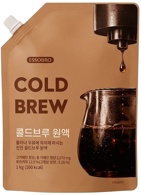 에쏘브로 콜드브루 원액, 1kg, 1개, 1개입