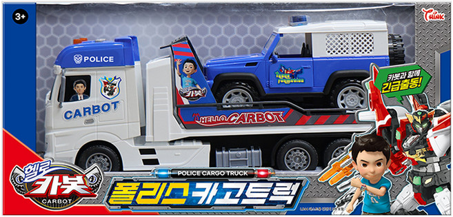 THINK Toys 聲光功能 Carbot 警察貨車, 混合顏色, 1個
