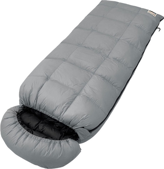 URBANCAMPER Downy Feather 鴨絨填充物睡袋 1500g, 雪花灰色, 1개