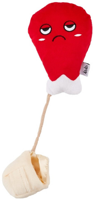 아아랜드 강아지 분리불안 노즈워크 치킨인형, 양념 치킨 + 치킨무, 1개