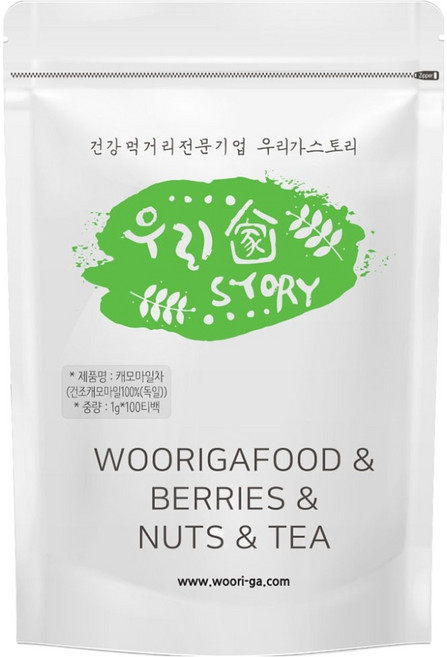 우리가스토리 캐모마일차 티백, 1g, 1개, 100개입