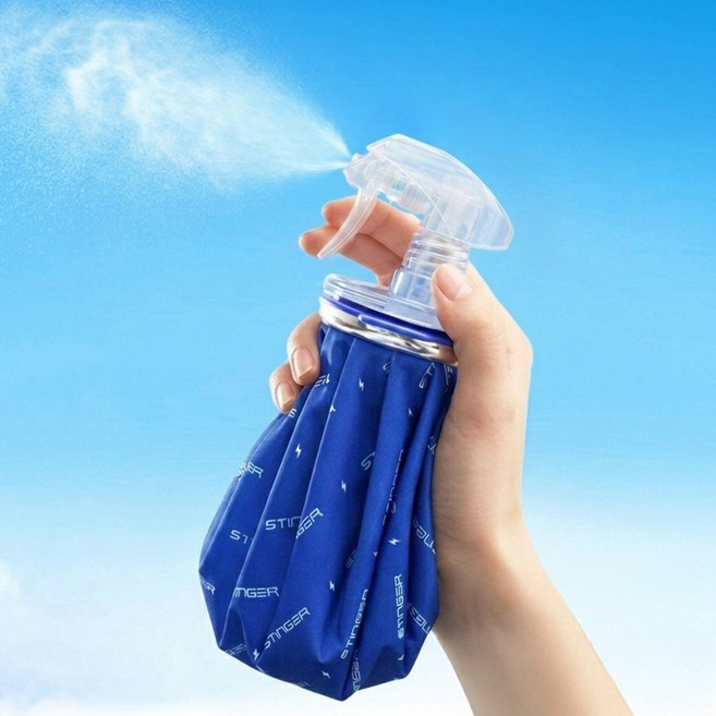 스팅어 냉온겸용 빅사이즈 스트랩 아이스 스프레이 파우치 시그니처 블루 FREE(7 x 25 cm), FREE(7x25cm), 1개, 2.1L