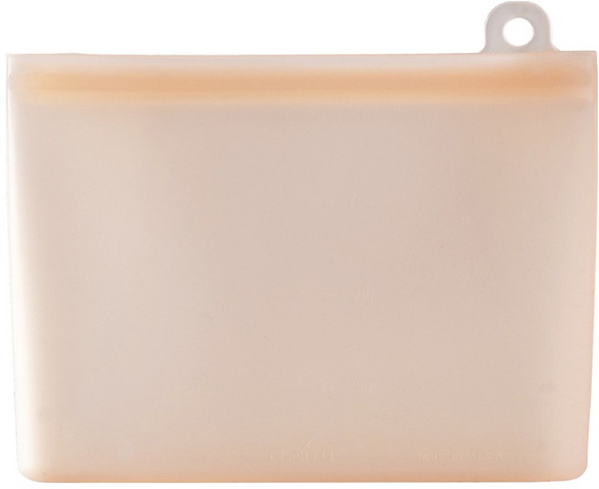 플라이토 국산 플라이토 실리콘 프레시 다용도 지퍼백 1L, 자몽오렌지, 1개