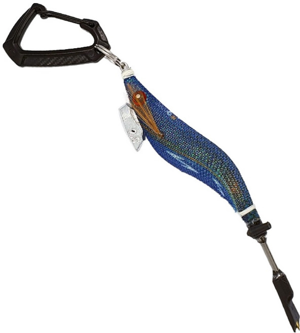 어복 오징어 피빼기 시메칼 네온 18cm, 1개, 블루