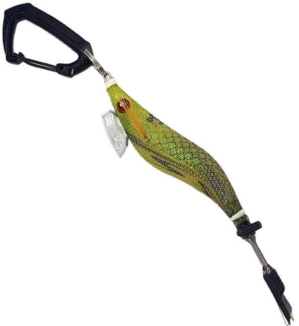 어복 오징어 피빼기 시메칼 네온 18cm, 1개, 옐로우