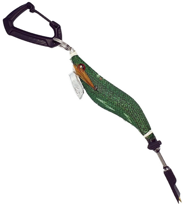 어복 오징어 피빼기 시메칼 네온 18cm, 1개, 그린