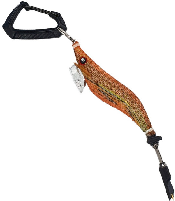 어복 오징어 피빼기 시메칼 네온 18cm, 1개, 오렌지