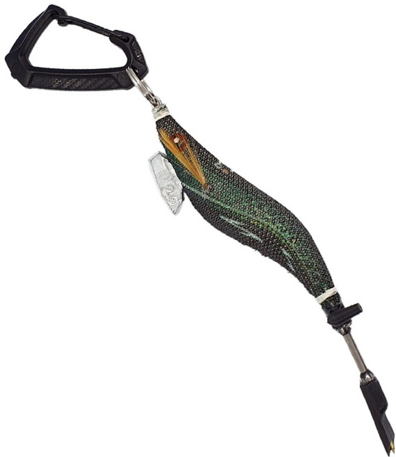 어복 오징어 피빼기 시메칼 네온 18cm, 1개, 블랙