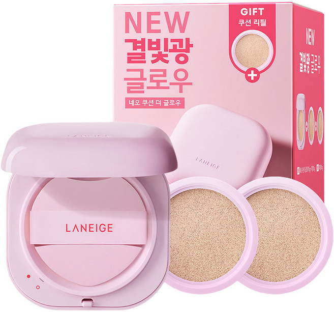 라네즈 New 네오쿠션 더 글로우 15g + 리필 15g + 리필 15g 세트, 21C, 1세트