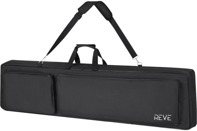 레브악기 더블포켓 전자 디지털피아노 88건반 가방 케이스 RSC88, 블랙, 1개