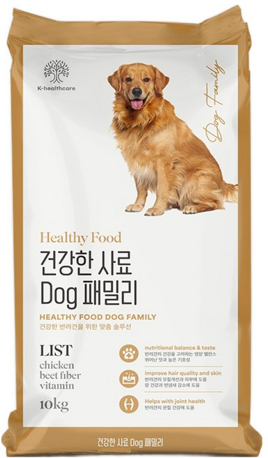 건강한사료 전연령 강아지 패밀리 사료, 1개, 10kg, 닭