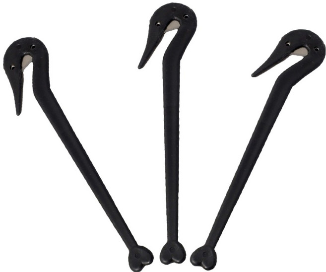 수스다 헤어 이지컷 고무줄 머리끈 제거칼, 3개, 블랙