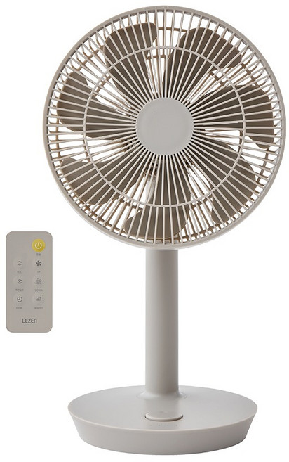 르젠 공기순환 무선 BLDC 저소음 AI 리모컨 탁상용 선풍기 8인치, 바크그레이, LZEF-MDC290