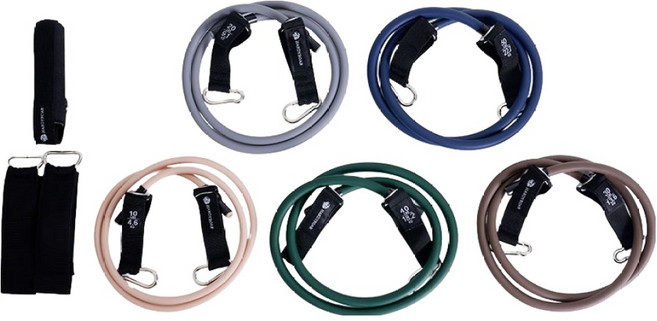 하디로어 라텍스 멀티 튜빙밴드 5종 세트, 1세트, 혼합색상