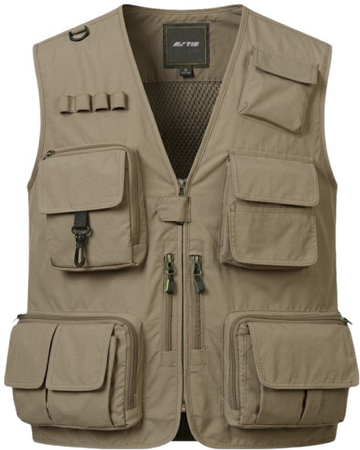 TIS 多用途工具背心 工作服, 米色, 1個