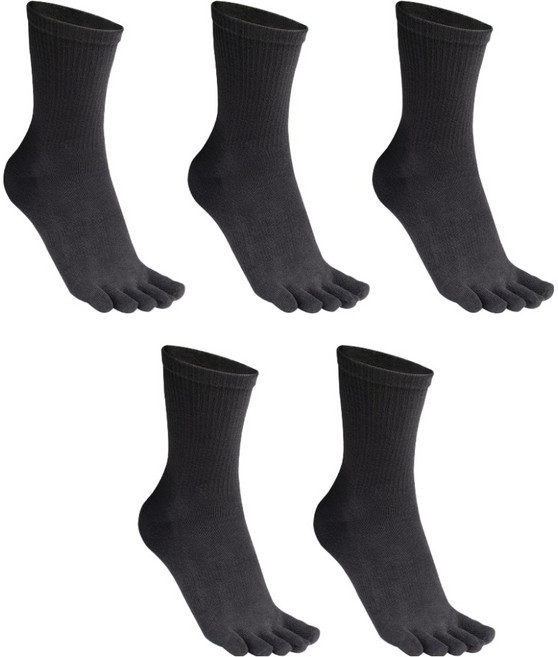 Sockpiens 男士除腳臭機能性中筒五指襪 5雙