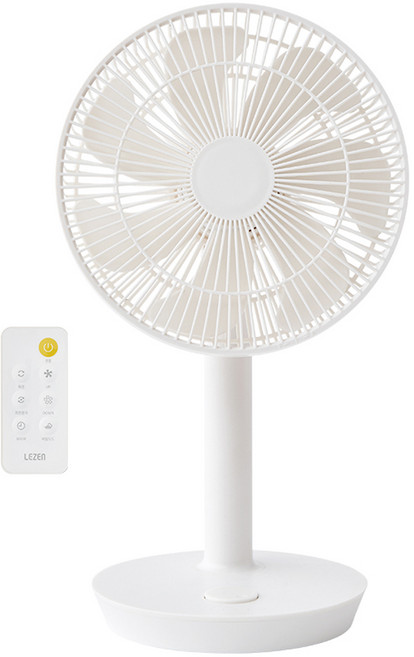 르젠 공기순환 무선 BLDC 저소음 AI 리모컨 탁상용 선풍기 8인치, 릴리화이트, LZEF-MDC290