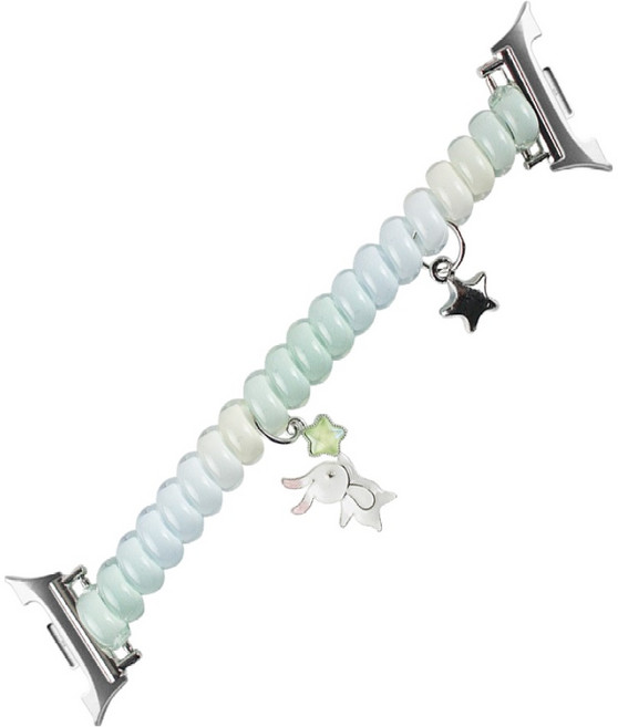 젤센 갤럭시워치 래빗 스프링 밴드 스트랩, 민트샤벳, 1개