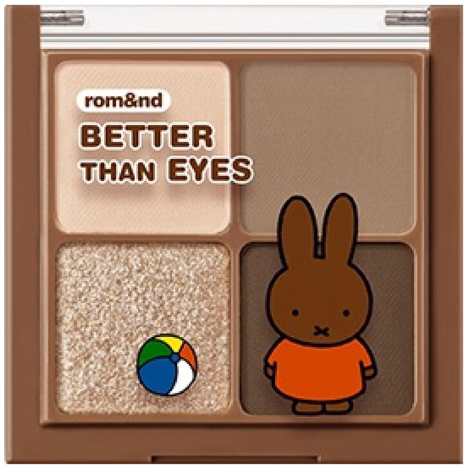 롬앤 미피 베러 댄 아이즈 6.5g + 미니 브러쉬 키링 세트, M02 말린 메밀꽃, 1개