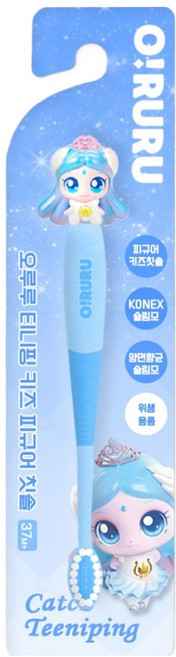 오루루 캐치티니핑 피규어 칫솔, 사뿐핑 블루, 1개, 1개입