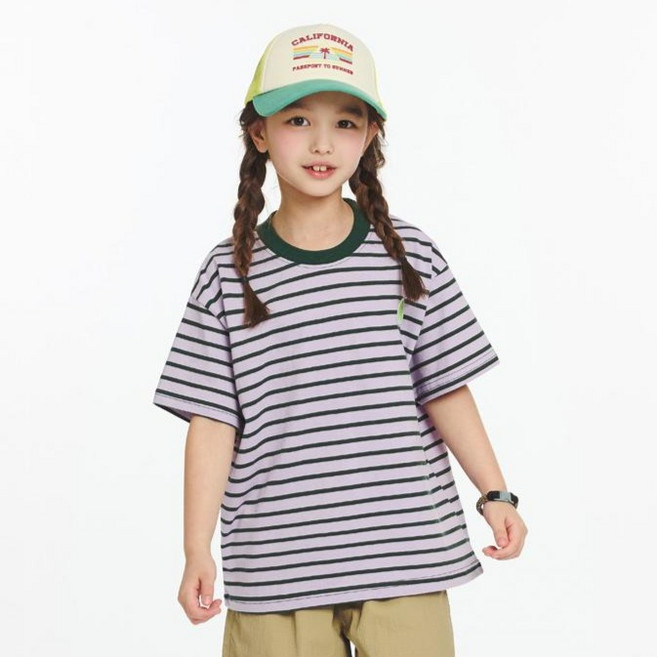 제이키즈 루타 자수 패치 티셔츠 J9007