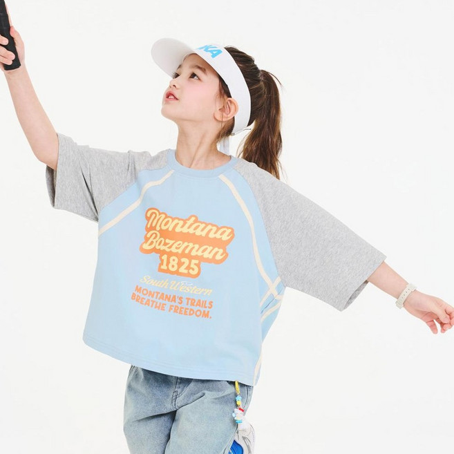 제이키즈 노라 크롭 티셔츠 J9099