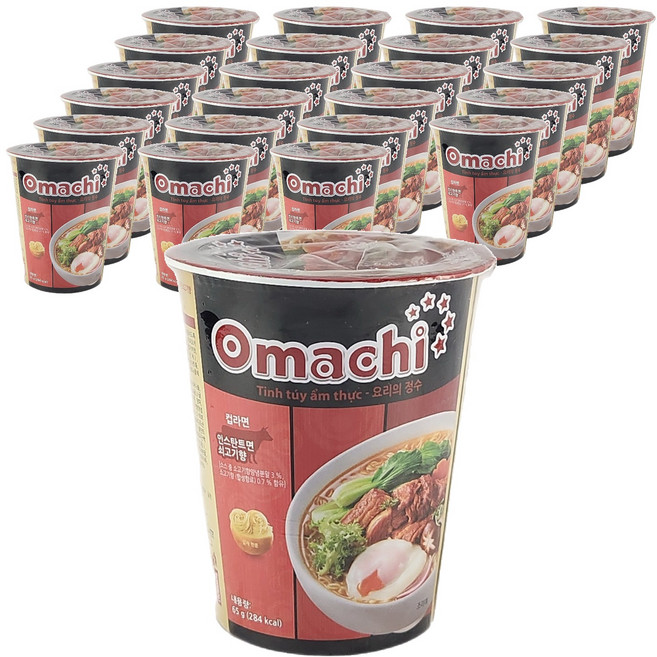 Omachi 牛肉杯麵, 24個