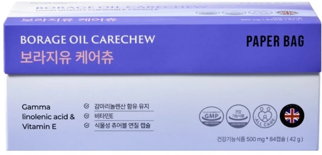 페이퍼백 보라지유 케어츄 42g, 1개, 84캡슐 - 쿠팡