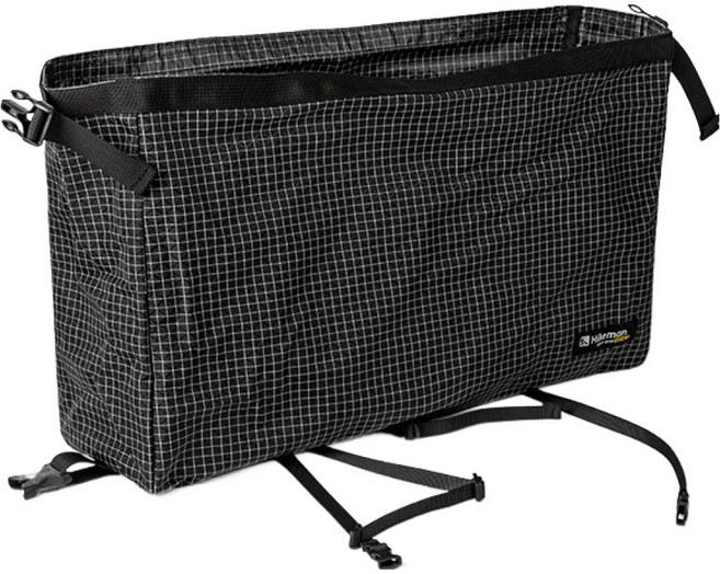 HIKEMAN 아웃도어 등산용 다용도 방수 백팩 탑 포켓, 블랙