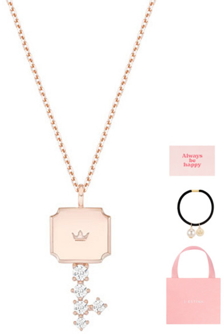 J.ESTINA 女款 LALA J KEY 項鍊 JJLJNQ6B3303BR600 訊息卡 髮圈 購物袋