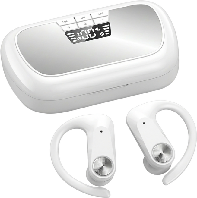 DTAudio Q2S耳掛式運動藍牙耳機, 白色, Q2S-W