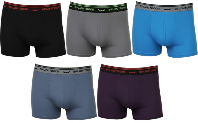 BFL OUTDOOR 男性四向彈力平口內褲5件組 B標準