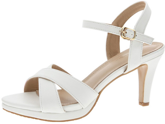 단골언니 여성용 세잔 발편한 엑스 스트랩 가보시 샌들힐 8cm