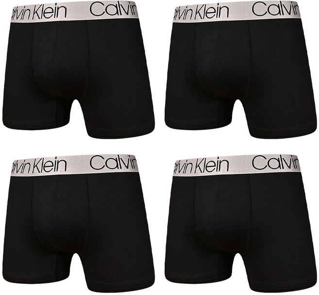 Calvin Klein 凱文克萊 underwear 男款 Chromatic 柔滑輕盈合身內褲/平口四角褲 4件