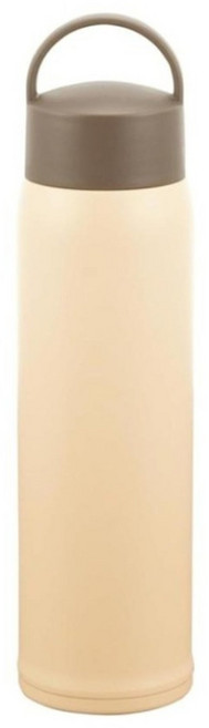 Kakusee 輕量18-8不鏽鋼提把水瓶 AI-04I, 象牙色, 1個, 500ml